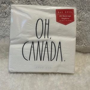 Rae Dunn OH CANADA Beverage Napkins